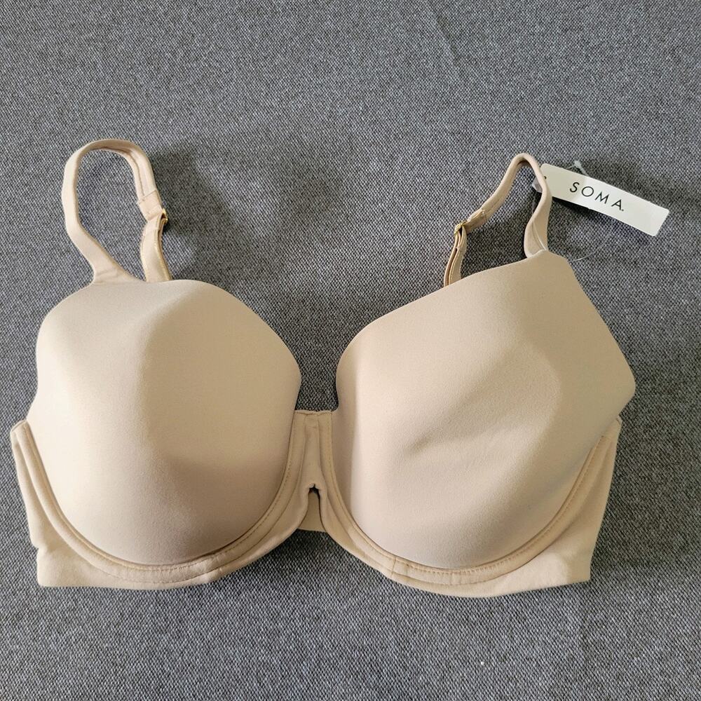 Soma Bra 34DDD Tan Embraceable Perfect Coverage Warm Amber